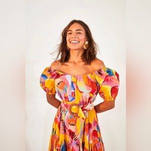 Farm Rio Neon Macaws Maxi